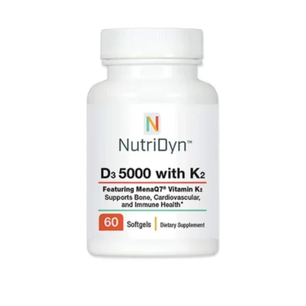 D3 5000 with K2 60 Softgels Nutri-Dyn